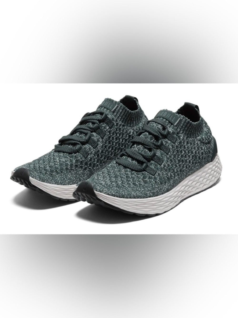 Knit Slip-On Women's Running Sneakers in Dark Teal